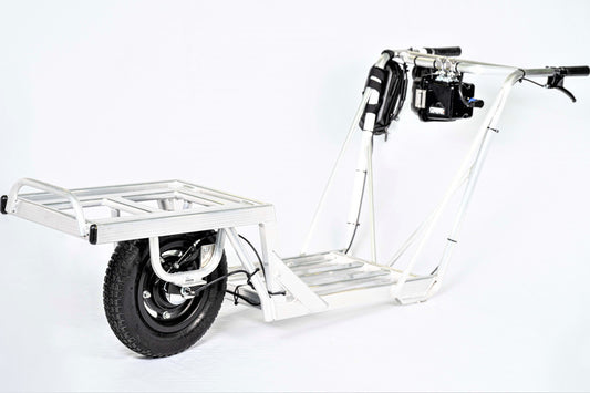 コンテナ用アルミ電動一輪車　(バッテリーなし・充電器なし・ブレーキ付)
