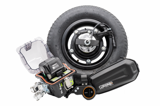 一輪車電動化キット  E-Catkit2　(バッテリー充電器なし・ブレーキ付)